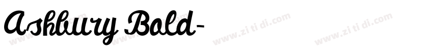Ashbury Bold字体转换